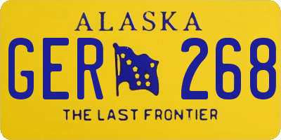AK license plate GER268