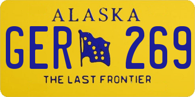 AK license plate GER269