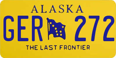 AK license plate GER272