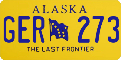 AK license plate GER273