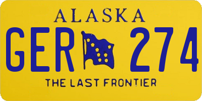 AK license plate GER274