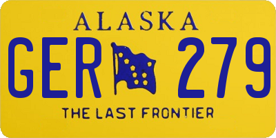 AK license plate GER279