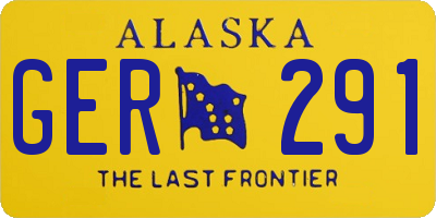 AK license plate GER291