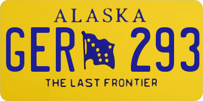 AK license plate GER293