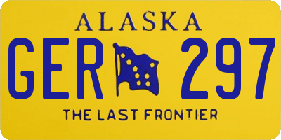AK license plate GER297