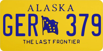 AK license plate GER379