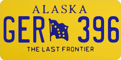 AK license plate GER396