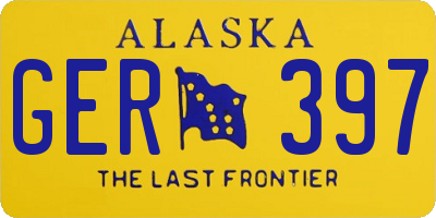 AK license plate GER397