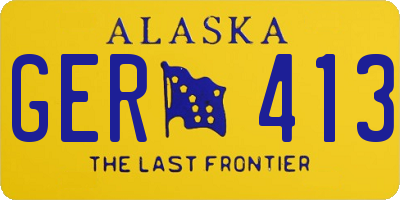 AK license plate GER413