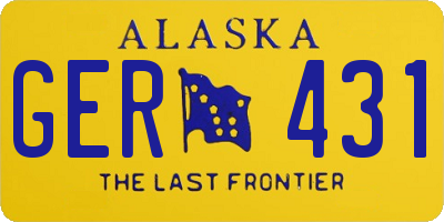 AK license plate GER431