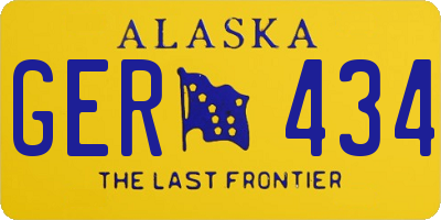 AK license plate GER434