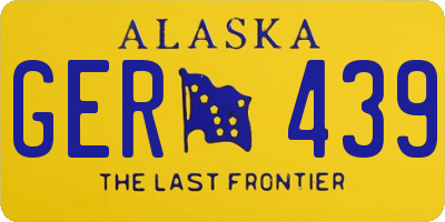 AK license plate GER439