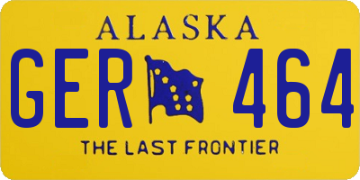 AK license plate GER464