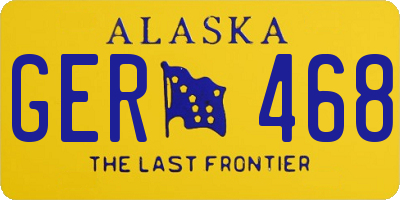 AK license plate GER468
