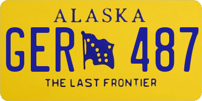 AK license plate GER487
