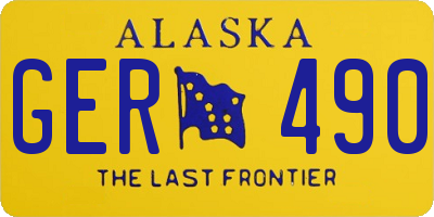 AK license plate GER490
