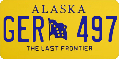 AK license plate GER497