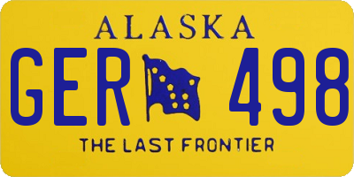 AK license plate GER498