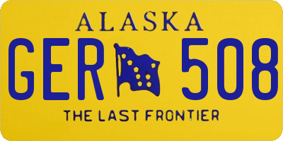 AK license plate GER508