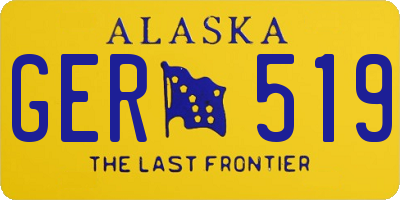 AK license plate GER519