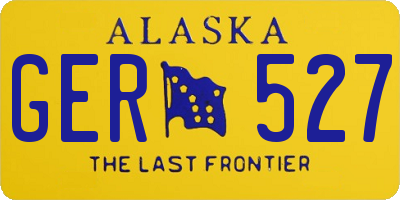 AK license plate GER527