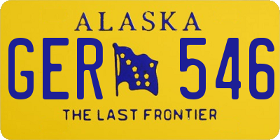 AK license plate GER546