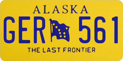 AK license plate GER561