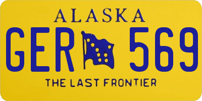 AK license plate GER569