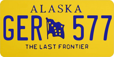 AK license plate GER577