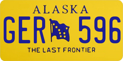 AK license plate GER596
