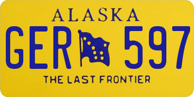 AK license plate GER597