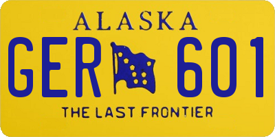 AK license plate GER601