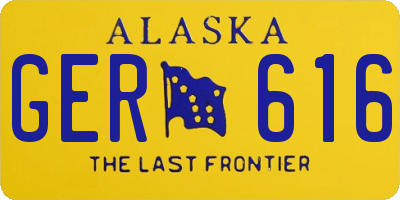 AK license plate GER616