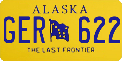 AK license plate GER622