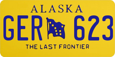 AK license plate GER623