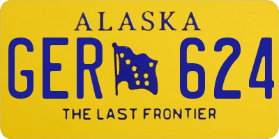 AK license plate GER624
