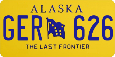 AK license plate GER626