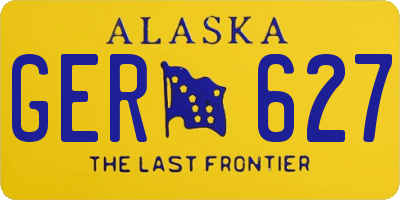 AK license plate GER627