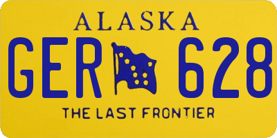 AK license plate GER628