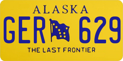 AK license plate GER629