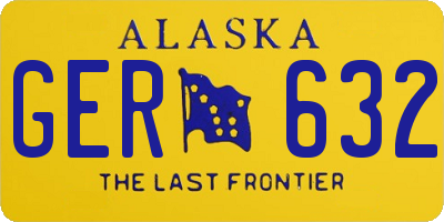 AK license plate GER632