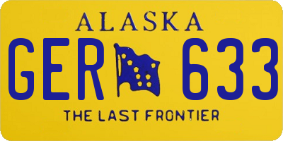 AK license plate GER633