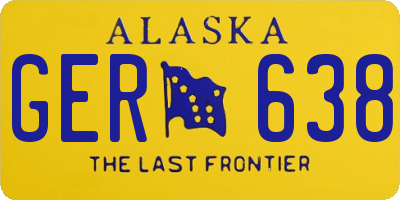 AK license plate GER638