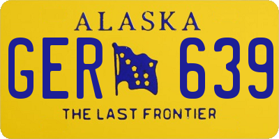 AK license plate GER639