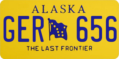 AK license plate GER656