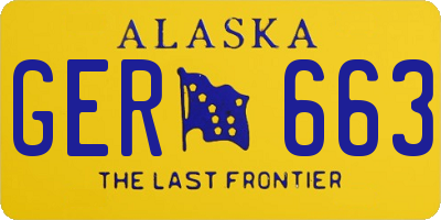 AK license plate GER663