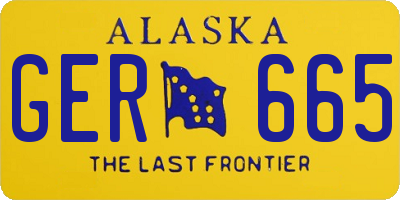 AK license plate GER665
