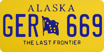 AK license plate GER669