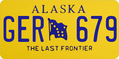 AK license plate GER679