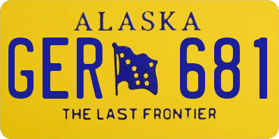 AK license plate GER681